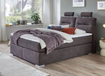 Boxspringbett mit Topper und Bettkasten BRAUN