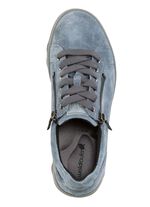 Waldl&auml;ufer Schn&uuml;rschuh aus weichem Veloursleder JEANSBLAU