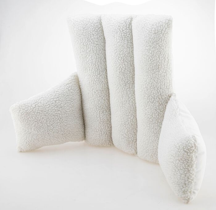 Kuscheliges R&uuml;ckenkissen WEISS