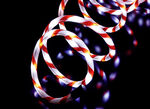 Lichterschlauch, 6 m lang, mit 120 LEDs ROT-WEISS