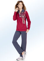 Freizeitanzug mit Blumendruck 