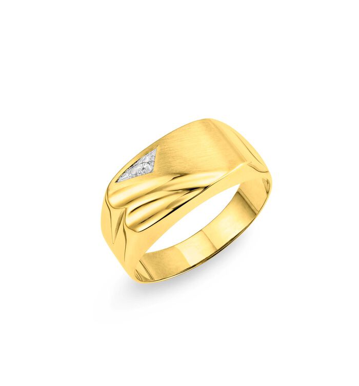 Herrenring mit Diamant 