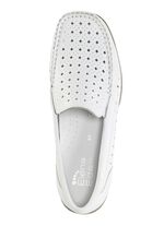 ELENA EDEN, sommerliche Damen-Slipper, Weite H, mit herausnehmbarem Fu&szlig;bett WEISS