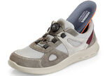 Sneaker mit praktischem Dreh-Schnellverschluss GRAU-BORDEAUX