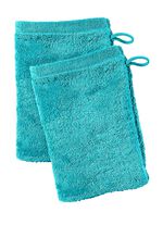 Walkfrottier-Serie aus reiner Baumwolle TÜRKIS