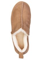 ELENA EDEN, warme Damen-Hausschuhe, Weite G, mit Lammfell 