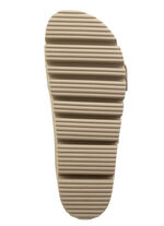ELENA EDEN, bequeme Damen-Pantoletten, Weite H, mit Klettspange BEIGE