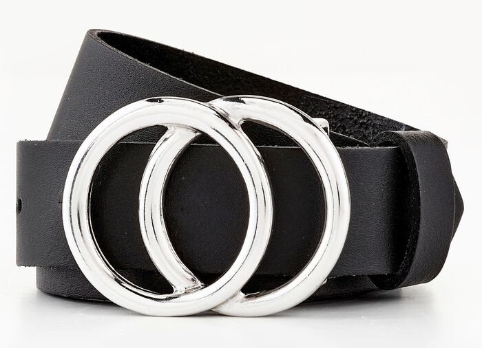 Lederg&uuml;rtel SCHWARZ