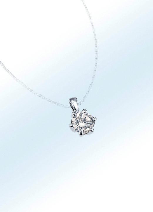 Solitär-Anhänger mit Brillant Solitär-Anhänger mit Brillant