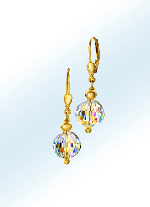 Ohrringe mit Swarovski-Kugel Ohrringe mit Swarovski-Kugel